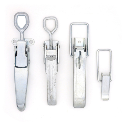 Zinc Plated Nickel Plated Iron Hasp Draw Latch With Padlock For Heavy Vehicles