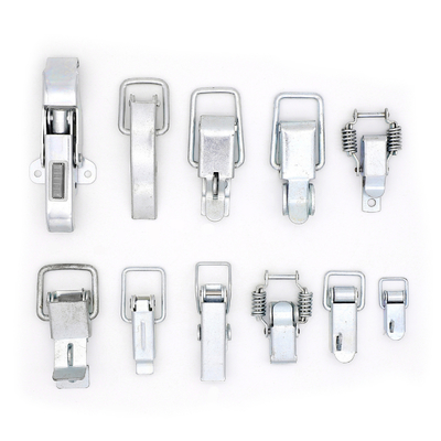 Zinc Plated Nickel Plated Iron Hasp Draw Latch With Padlock For Heavy Vehicles