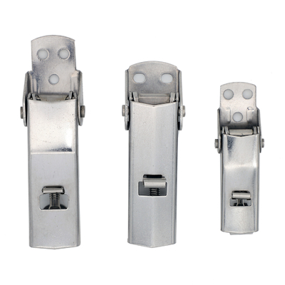 Zinc Plated Nickel Plated Iron Hasp Draw Latch With Padlock For Heavy Vehicles
