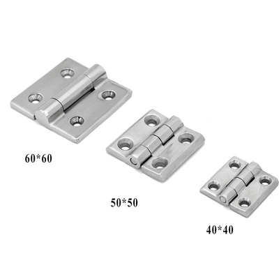 180 Degree Stainless Steel Heavy Duty Hinges 5*5cm For Industiral Machine