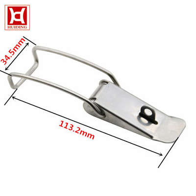 Self Locking Galvanized Spring Loaded Toggle Latch Shockproof With Keyhole