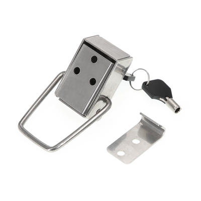 DK027 Box Hasp Safety Toggle Latch Lock Catch With Key High Polish