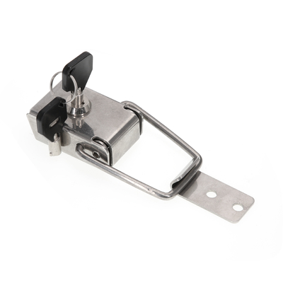 DK027 Box Hasp Safety Toggle Latch Lock Catch With Key High Polish