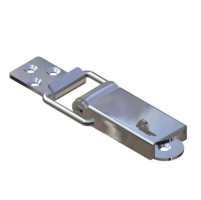 SS304 Polish Stainless Steel Over Center Latches With Keyhole