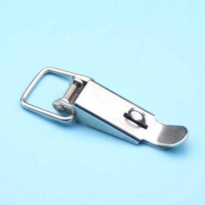 SS316 201 Stainless Steel Spring Draw Latch With Safety Catch For Wooden Box