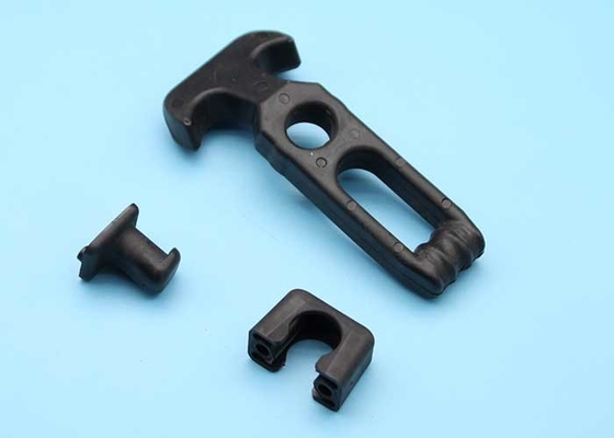 Polished Black T Handle Latch Rubber Lightweight Antirust Corrosion Resistance