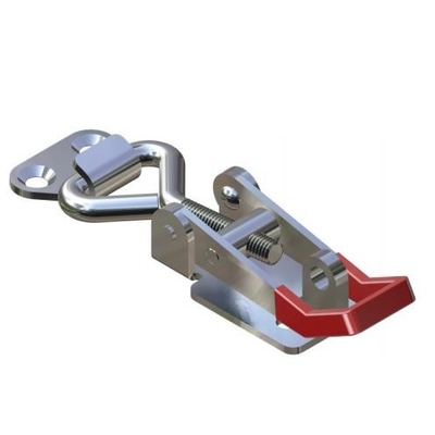 Red Handle Adjustable heavy duty Toggle Latch With Keyhole ss201 ss316