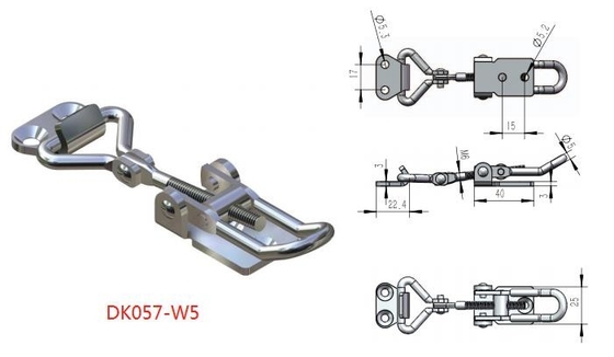 ISO9001 Pull Latch Large Adjustable Toggle Latch 201 Corrosion Resistance