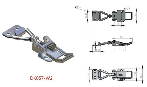 Weldable Adjustable Toggle Latches 304 Stainless Steel High Hardness