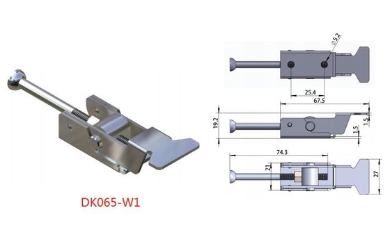 Polishing SS316 SS304 Stainless Steel Toggle Catch For Laser Cutting Machine