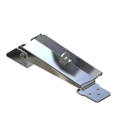 Rustproof Steel Over Center Toggle Latches Nickel Plated With Keyhole