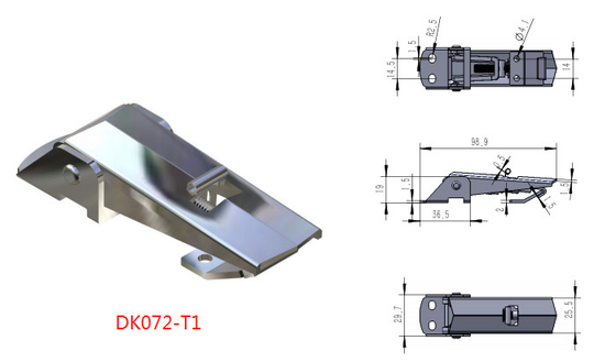 Self Locking Iron Steel Adjustable Over Center Latches Antirust ISO9001