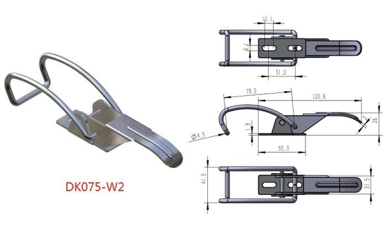 Hasp Stainless Steel Toggle Latches ISO For Smoker