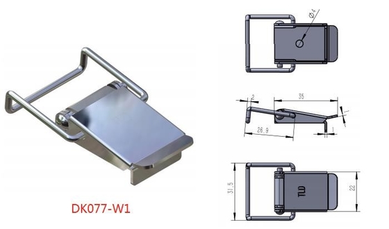 SS201 Self Locking Hasp Toggle Latch Anti Erosion For Insulation Barrel