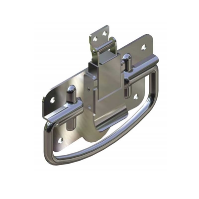 SS304 Heavy Duty Folding Stainless Steel Chest Handles Rustproof With Toggle Latch Lock