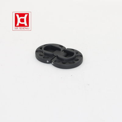 180 Degree Concealed Zinc Alloy Black Folding Door Flap Hinge For Cabinet
