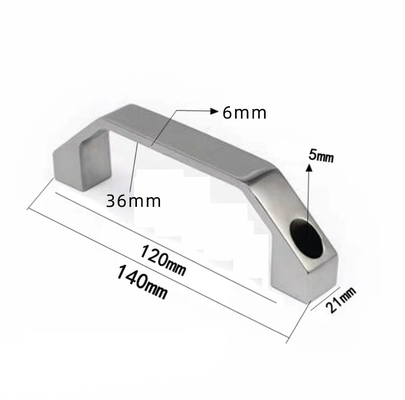 Unthreaded Through Holes 304 Stainless Steel Polished Cast Industrial Pull Handle L30202