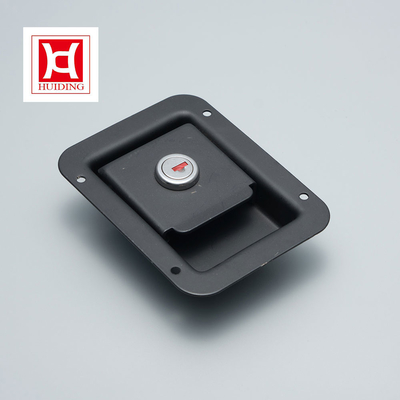 Stainless Steel Flush Mount Single Point Paddle Latch Black Rv Door Panel Lock